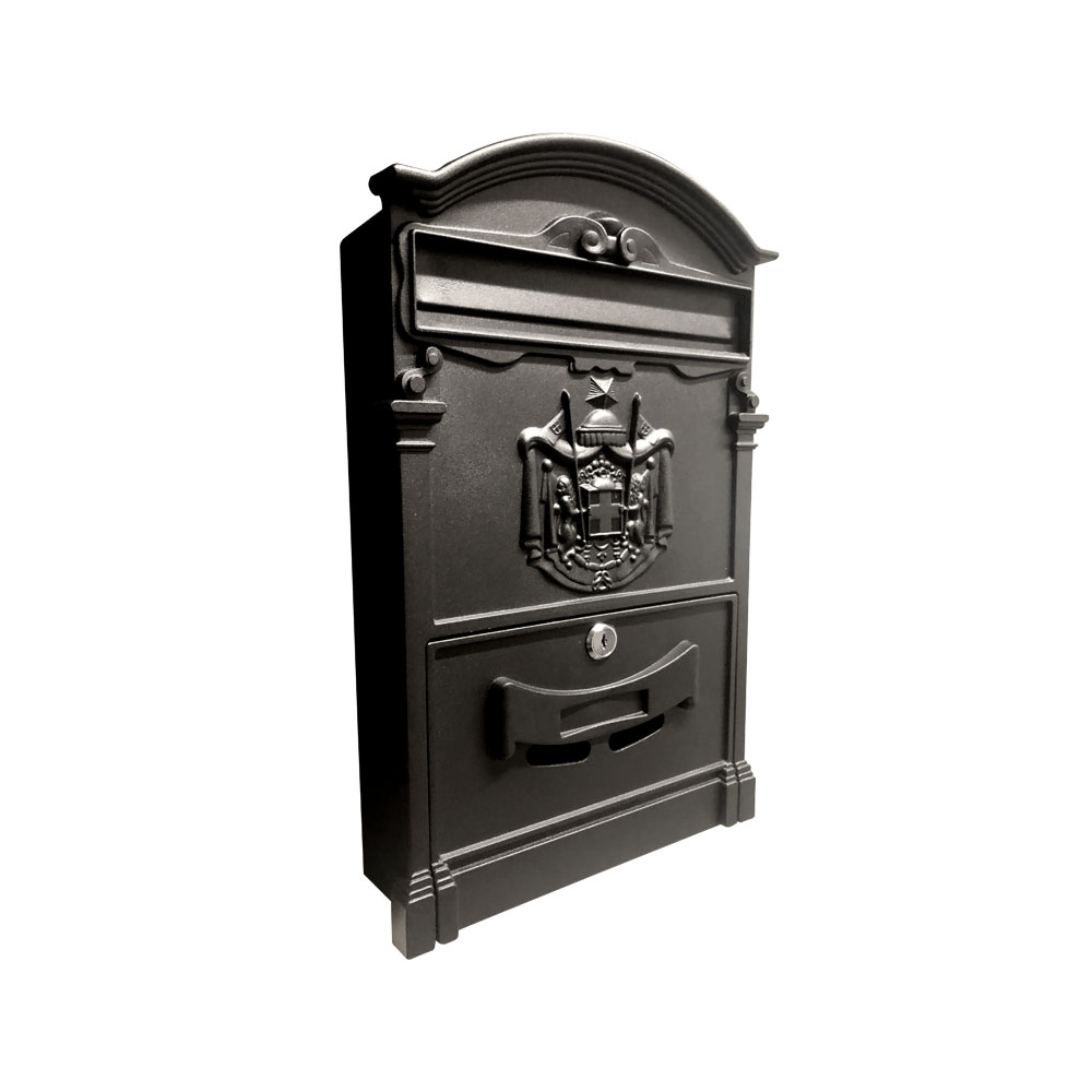 Oferte la Cutie postala exterior Ferrobrand, otel galvanizat, negru, 2 chei, 400 x 255 x 90 mm