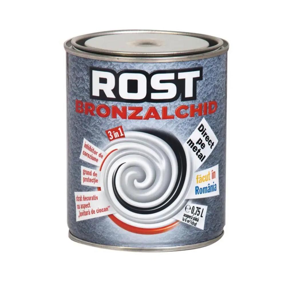 Oferte la Email pentru metal Rost Bronzalchid 3 in 1, pe baza de solventi, albastru, lucios, 0.75 l