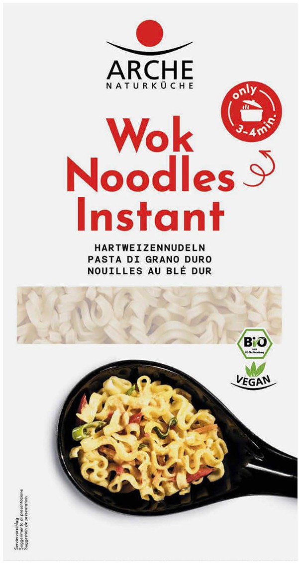 Oferte la Taitei bio instant pentru wok, 250g Arche