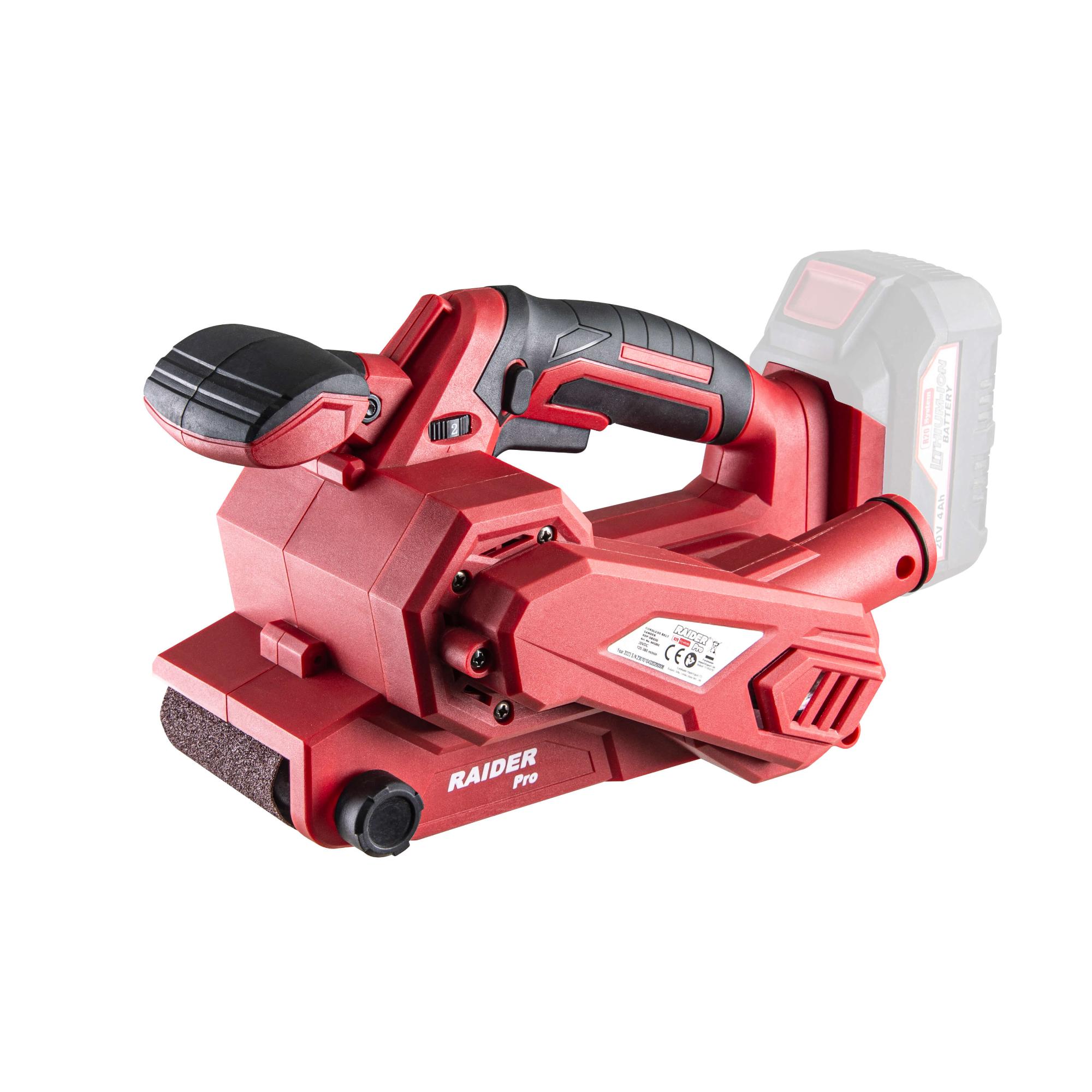 Oferte la Slefuitorul cu banda Raider RDP-SBS20 Solo, 20 V, Li-Ion, banda 457 x 76 mm