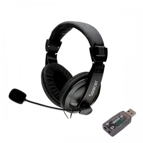 Oferte la Casti  cu Microfon cu fir Standard Multimedia Microfon pe Brat USB 2.0 sau Jack 3.5mm x 2 Negru