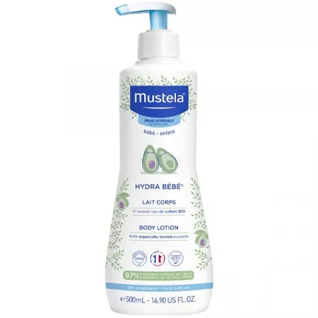 Oferte la Lotiune hidratanta de corp Hydra bebe, Mustela (Concentratie: Lotiune, Gramaj: 500 ml)
