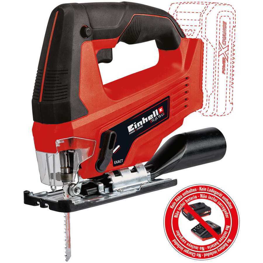 Oferte la Fierastrau fara Fir Power X-Change TC-JS 18 Li-Solo 18V Rosu-Negru