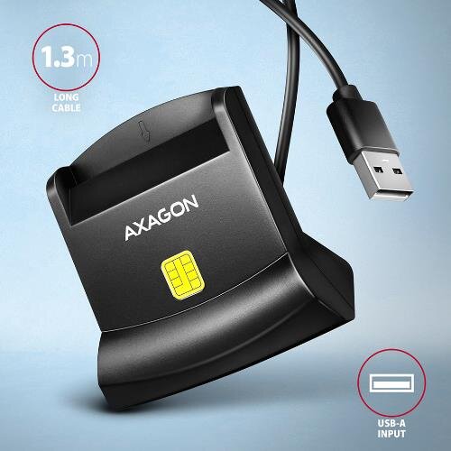 Oferte la Cititor Carduri CRE-SM4N Smart Card StandReader USB-A Negru