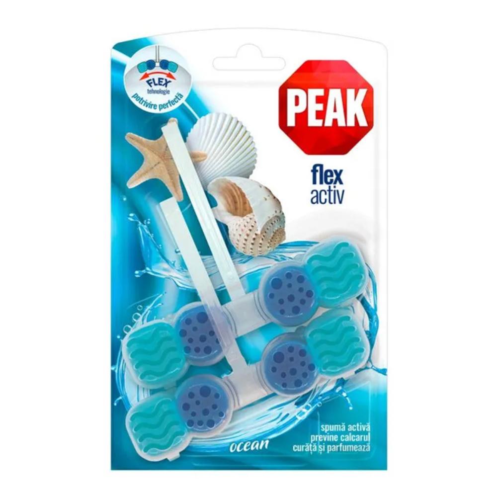 Oferte la Odorizant solid pentru toaleta Peak Flex Activ Ocean, 2 x 48 g
