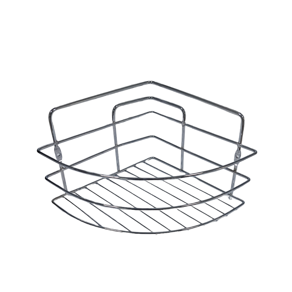 Oferte la Etajera de colt baie, metal, 1 raft, 20 x 20 x 12.5 cm