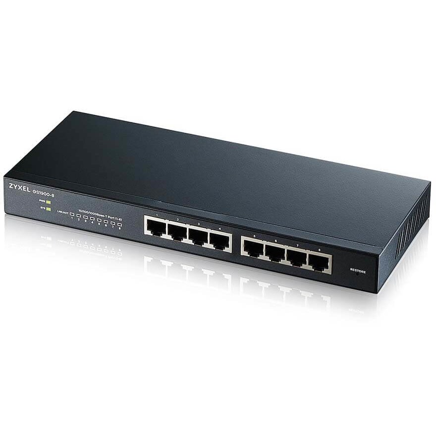 Oferte la Switch GS1900-8 Managed L2 Gigabit Ethernet Black