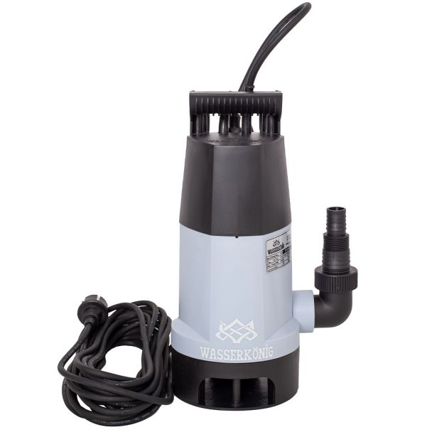 Oferte la Pompa submersibila din plastic Wasserkonig SPED8225 particule max. 35 mm putere 750 W debit 13500 l/h inaltime refulare 7.5 m senzori electronici de nivel