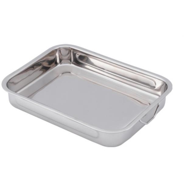 tava cuptor din inox,cu manere, 40x30x5.5 cm