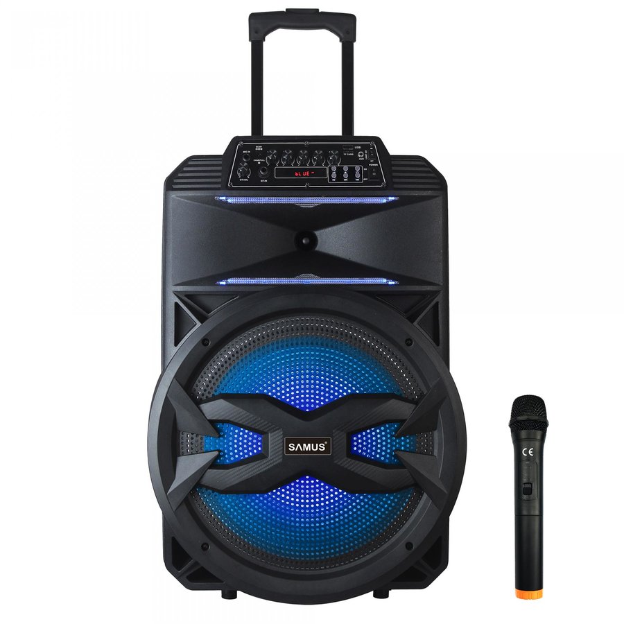 Oferte la Boxa Portabila Karaoke 15 Putere RMS 55W Microfon Telecomanda Negru