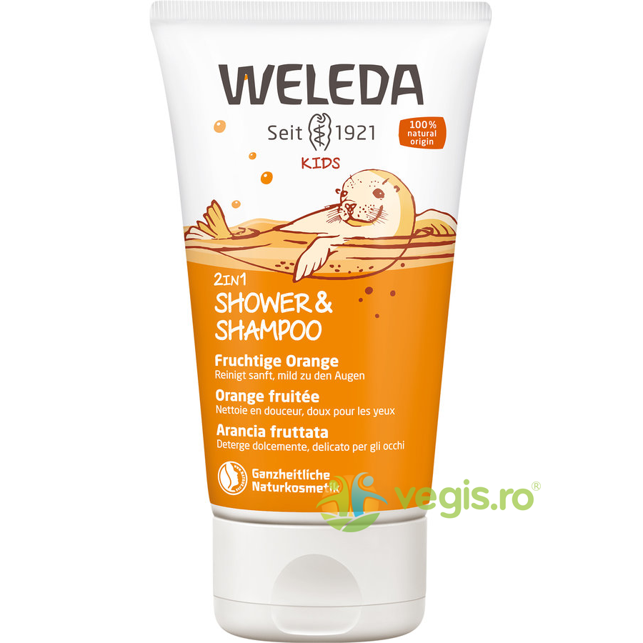 Oferte la Gel de Dus si Sampon 2in1 pentru Copii cu Aroma de Portocale 150ml