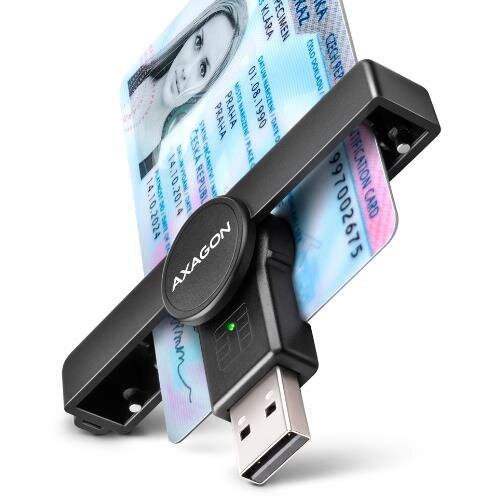 Oferte la Cititor Carduri Smart CRE-SMPA USB-A Smart Card Pocket Reader Negru