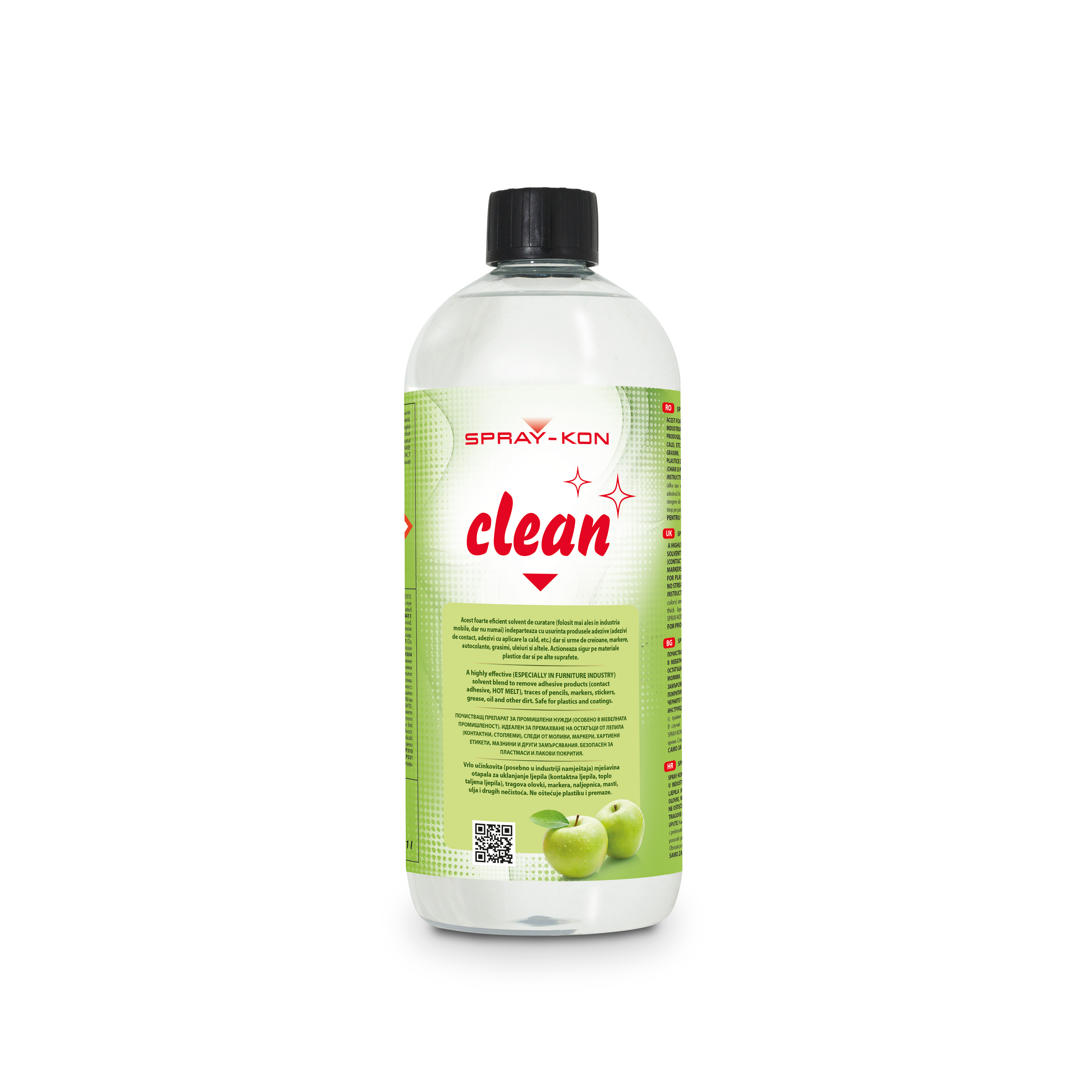 Oferte la Solvent curatare Spray-Kon Clean, suprafete din lemn, aroma mar, 1 litru