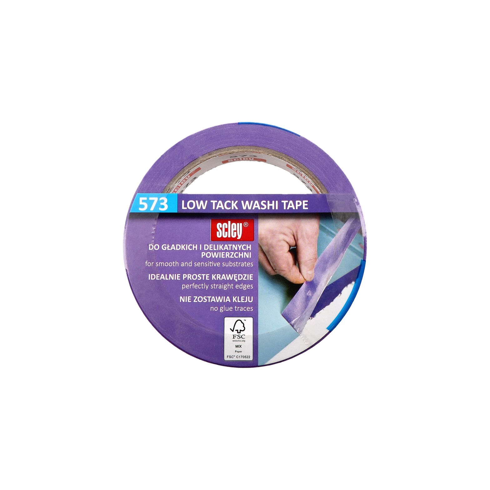Oferte la Banda mascare Hardex Scley 573, mov, 25 mm x 33 m
