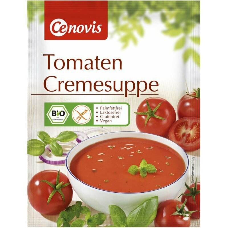 Oferte la Supa crema bio de rosii, 63g fara gluten,cenovis