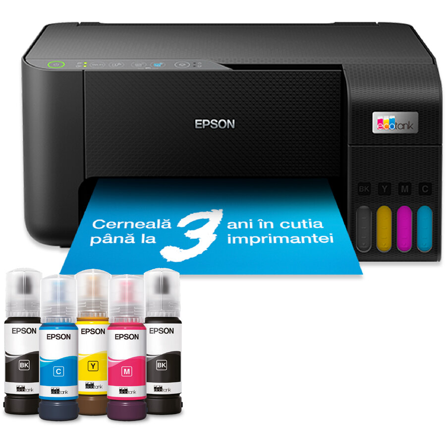 Oferte la Multifunctionala Inkjet Color EcoTank L3270 CISS Format A4 Wi-Fi Negru