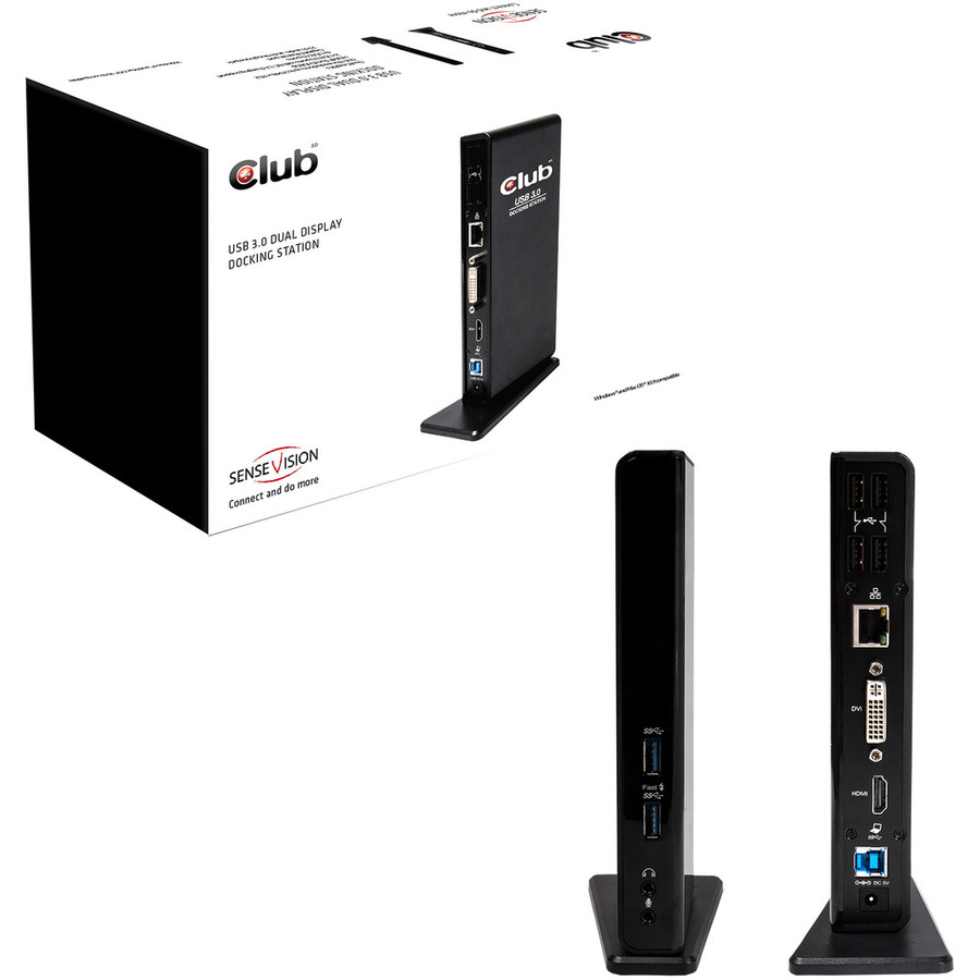 Oferte la Statie Display Docking,  SenseVision, USB 3.0, Dual, Negru