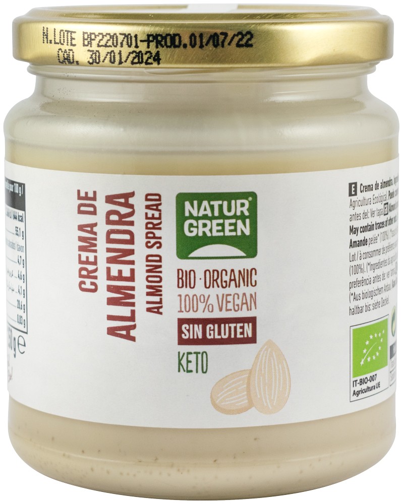 Oferte la Crema tartinabila bio de migdale, 250g Natur Green