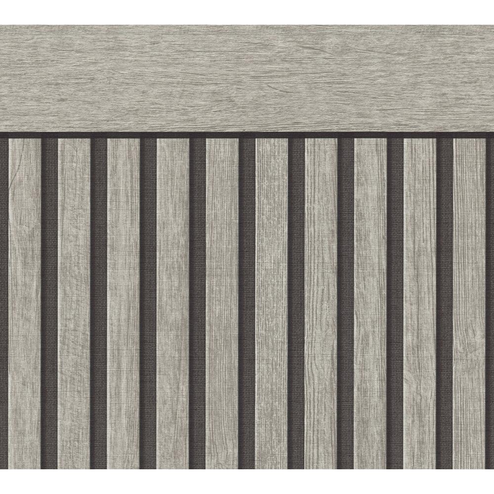 Oferte la Tapet vinil As Creation 397442, gri, model tip riflaj lemn, 5 x 1.06 m