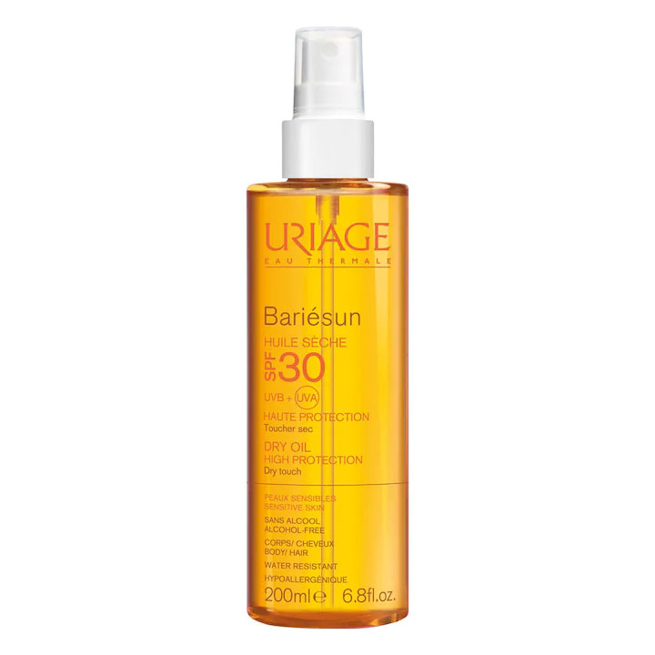 Oferte la Ulei uscat cu protectie solara SPF30 Bariesun Uriage, 200 ml