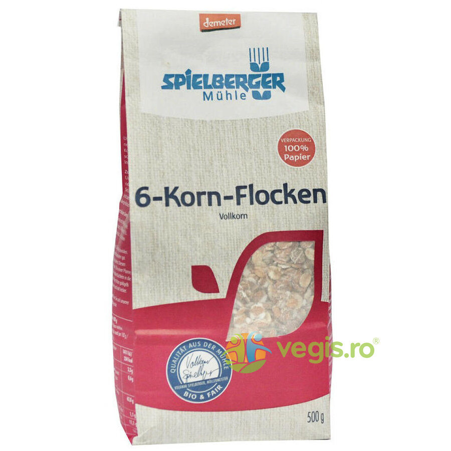 Oferte la Fulgi din 6 Cereale Integrale Demeter Ecologice/Bio 500g