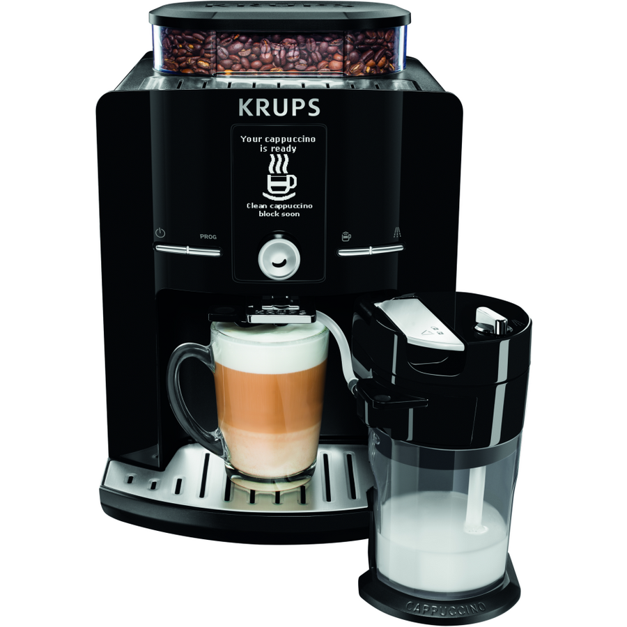 Oferte la Espressor automat Krups Latt'Espress EA829810, 1450W, 15 bar, 1.7 L, negru