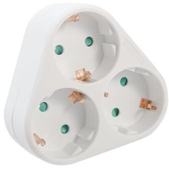 Oferte la Triplu Stecher Schuko Max 3500W 16A Protectie Copii 3 Prize Schuko 1 Stecher Schuko Alb