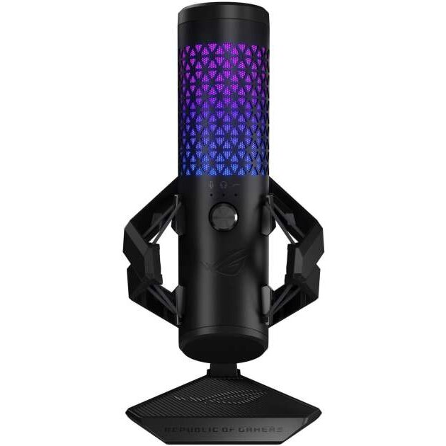 Oferte la Microfon Profesional Gaming ROG Carnyx Iluminare RGB Suport Metalic Premium Negru
