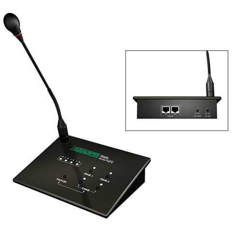 Oferte la Microfon 2 Zone Cu Remote Paging DSPPA RM20 Pentru MP200U 300U 600U 1000U Negru