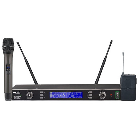 Oferte la Set Microfoane Uhf 16 Canale 1 De Mana 1 Tip Casca Bst Negru