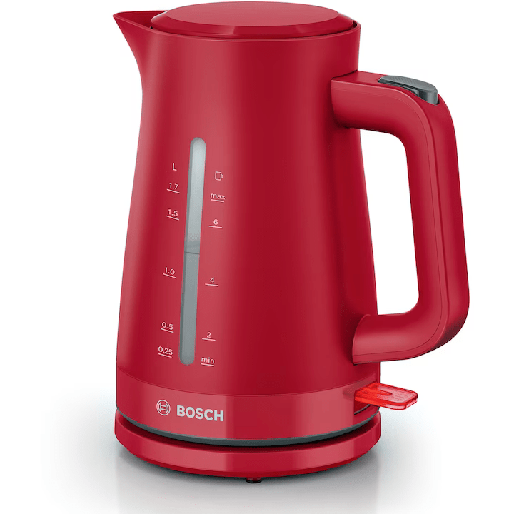 Oferte la Fierbator de Apa TWK3M124 MyMoment 1.7l Filtru Calcar Oprire Automata Rosu