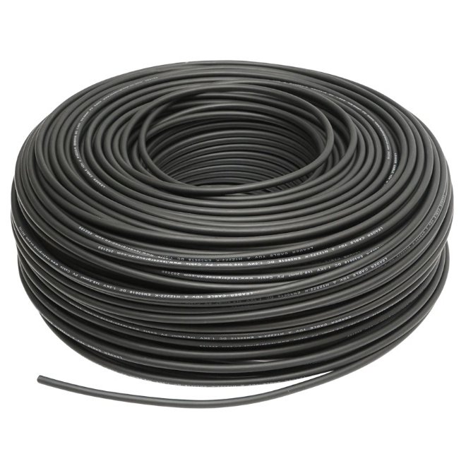 Oferte la Rola 100ml cablu solar PV cupru stanat 1 x 4mm negru Rcb Electro