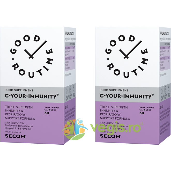 Oferte la Pachet C Your Immunity 30cps vegetale + 30cps vegetale Secom,