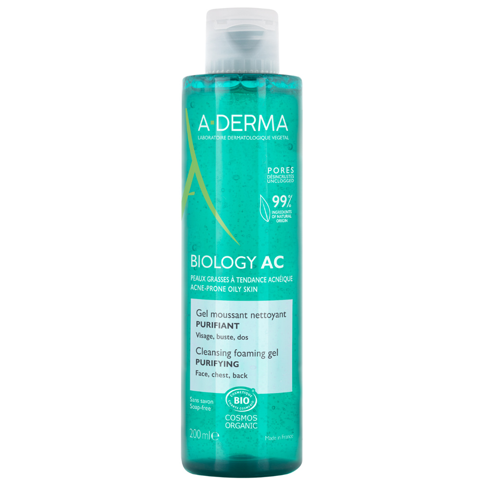 Oferte la Gel de curatare spumant purificator A-Derma Biology AC, 200 ml