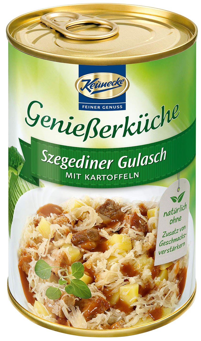 Oferte la Gulas in stil Szeged cu cartofi, 400g Keunecke
