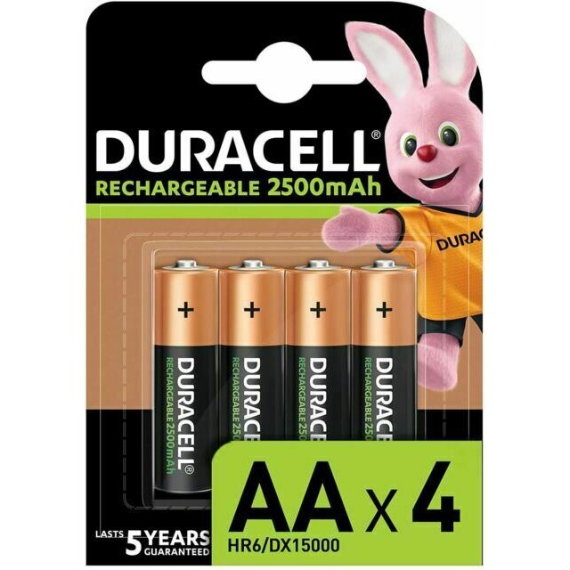 Oferte la Baterie reincarcabila DURACELL 5000394057203,  AA, 2500mAh, B4, 4 bucati