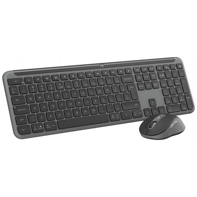 Oferte la Kit Tastatura + Mouse Signature Slim MK950 Wireless Gri