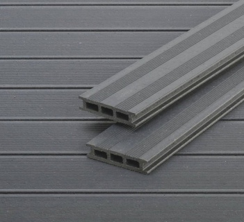 Oferte la Podea compozit (WPC) Terra gri  3150x127.5x28 mm  D-GRTERR