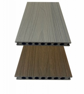 Oferte la Pardoseala exterior compozit deck WPC (coextrudat)  bicolor  cu strat de protectie cu textura de lemn natural  Baumann  GJ145K2