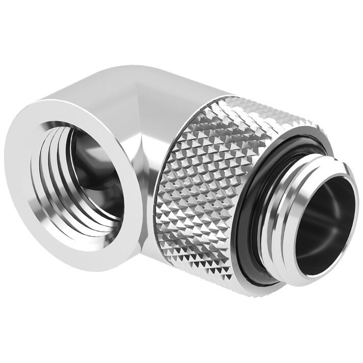 Oferte la Adaptor Racirea  Apa 90 Grade G1/4inch Rotativ   Argintiu