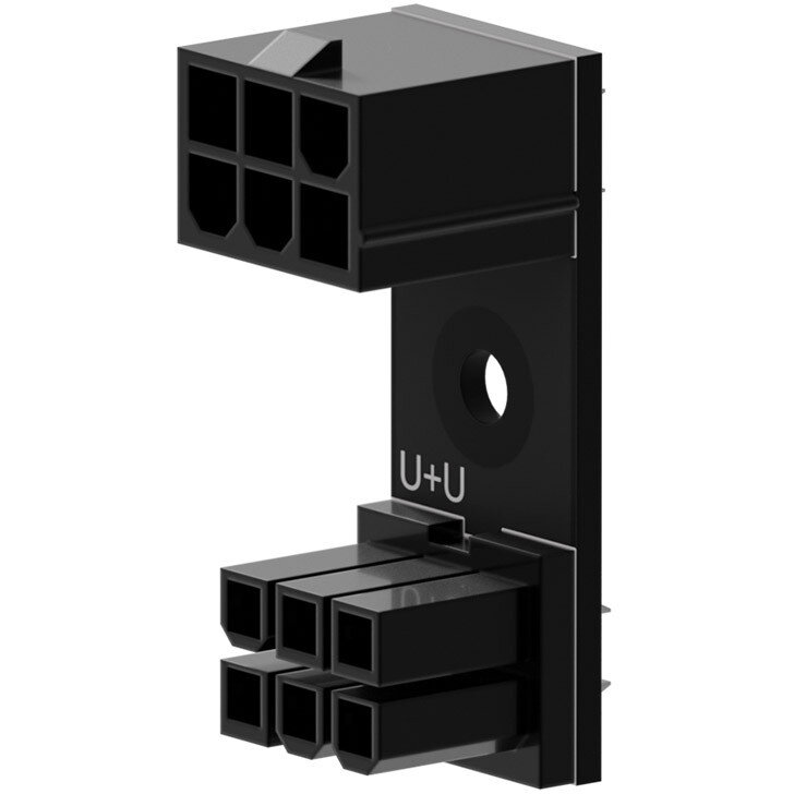 Oferte la Adaptor 6-Pin PCIe 180 Grad  U+U Negru