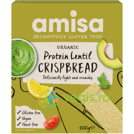 Oferte la Painici Proteice cu Faina de Linte fara Gluten Ecologice/Bio 100g