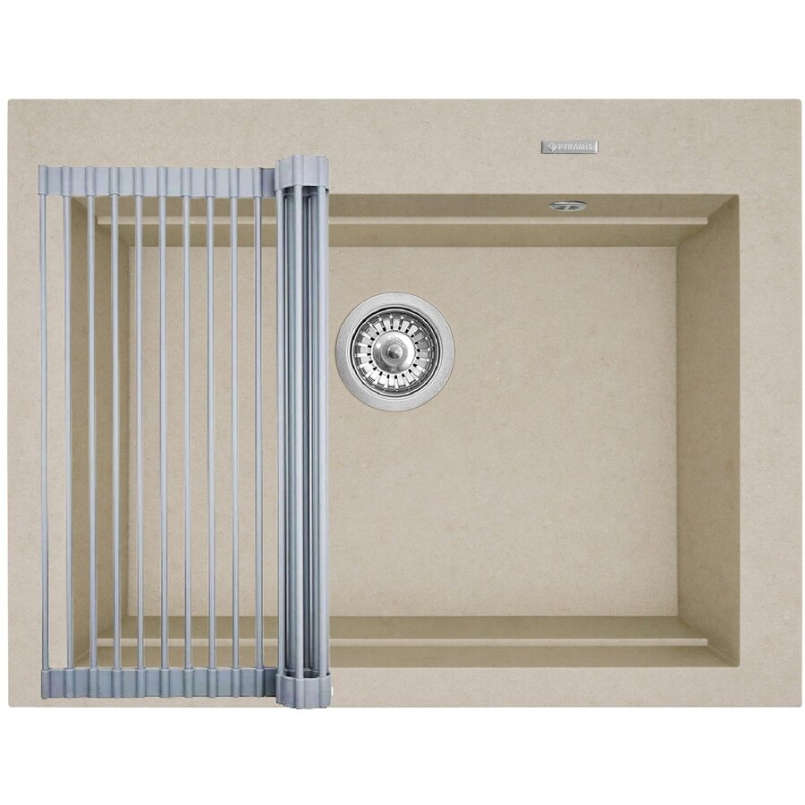 Oferte la Set Chiuveta Granit + Suport multifunctional ROLL UP SIROS 67x51.5 1B Beige