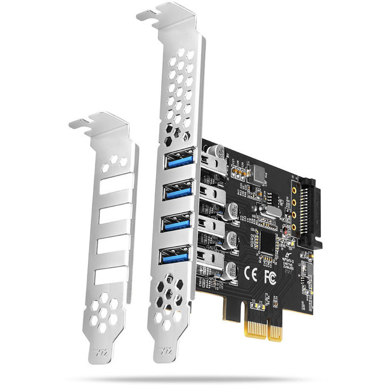 Oferte la Adaptor PCIe PCEU-43RS 4x USB3.0 UASP VIA  15-pin SATA Alimentare