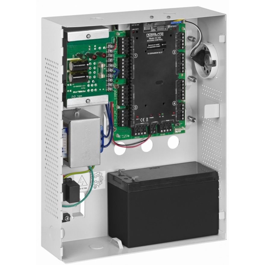 Oferte la Centrala control acces, 4 cititoare, 2 usi bidirectionala sau 4 usi unidirectionale Rosslare AC-425IP