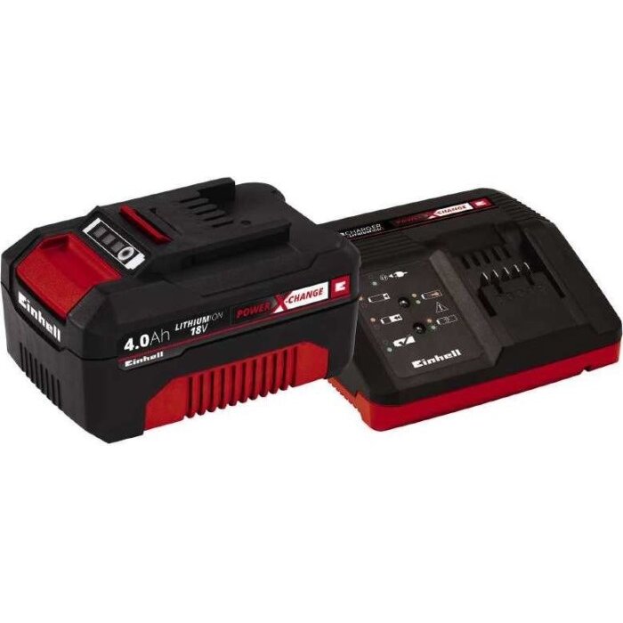 Oferte la Kit de Pornire Power X Change 18V 4Ah Baterie + Incarcator Negru/Rosu