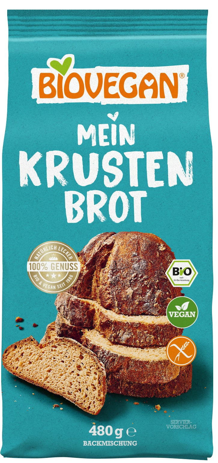 Oferte la Premix bio pentru paine crustata, fara gluten, 480g Biovegan