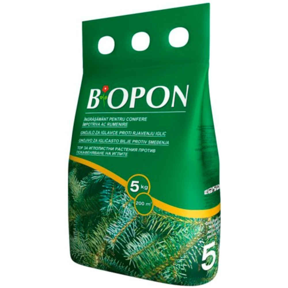 Oferte la Ingrasamant Biopon pentru conifere, 5 kg/200 m2  