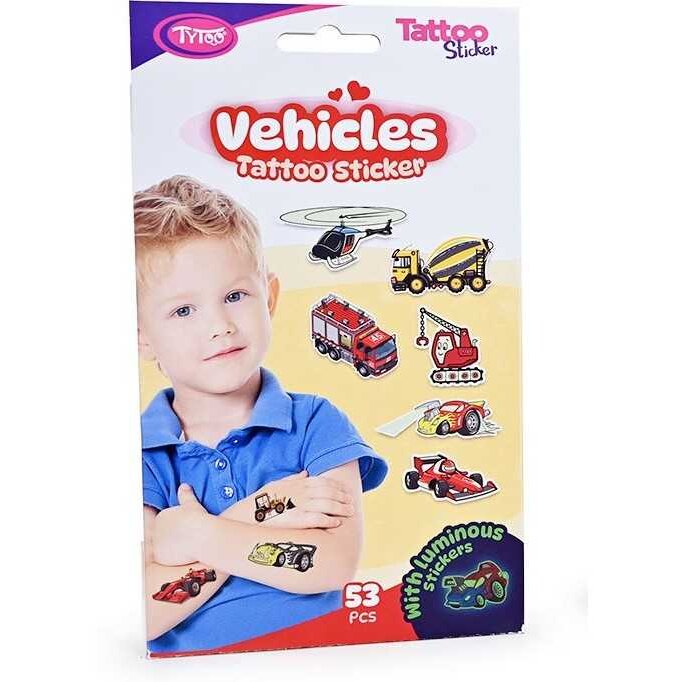 Oferte la Set 53 Tatuaje Temporare Tip Autocolante KOPXX1800014 Masini