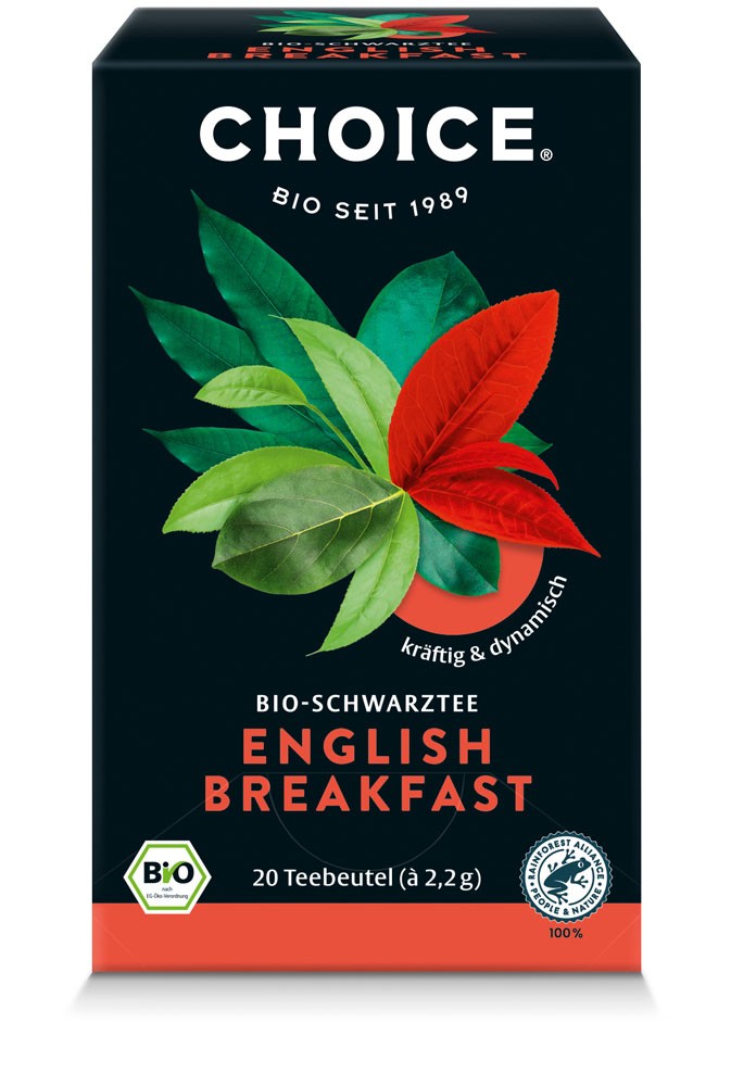 Oferte la Ceai negru bio English Breakfast, 20 pliculete a 2.2g / 44.0g Choice®